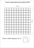Мозаїка GM 4020 C3 Сerulean D-Сerulean M-Сerulean W 300x300x4 Котто Кераміка (GM 425020)