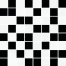Мозаїка Чорно-біла 25x25 код 4439 Ceramika Color (5900652634439)