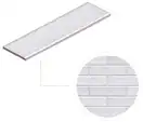 Cerrad Foggia Bianco Плитка фасадна, біла (5901779371900)