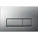 Geberit DELTA 51 смывная клавиша, двойной смыв, пластик, хром матовый (115.105.46.1)