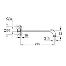 Душовий кронштейн 275 мм Grohe Rainshower (27488000)