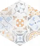 Плитка підлогова Heksagon Flamenco Світло-сірий Patchwork NAT 28x33 код 6448 Nowa Gala (L-LCD-FLM12-28X033-075-N-1-1)
