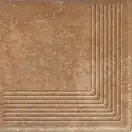 Сходинка кутова Scandiano Rosso 30x30 код 4795 Ceramika Paradyz (Z---300X300-1-SCAN.ROSN-2)