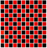 KOTTO Мозаїка GM 4003 CC black/red m 300 х 300 х 4 ( 25 х 25 ) Кераміка Лео , Україна (GM 425003)