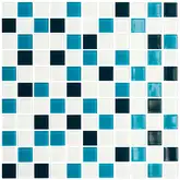 KOTTO Мозаїка GM 4021 C3 Cerulean D-Cerulean M-White 300x300x4 Котто Кераміка (GM 425021)