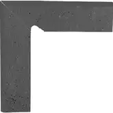 Цоколь Semir Grafit Лівий 2 ел 8,1x30 код 5441 Ceramika Paradyz (Z---081X300-1-SEMI.GTLE-C)