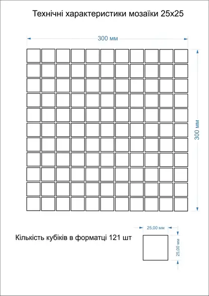 Мозаїка СМ 3001 С2 Black-Black 300x300x9 Котто Кераміка (СМ 325001) Мозаїка СМ 3001 С2 Black-Black 300x300x9 Котто Кераміка (СМ 325001)