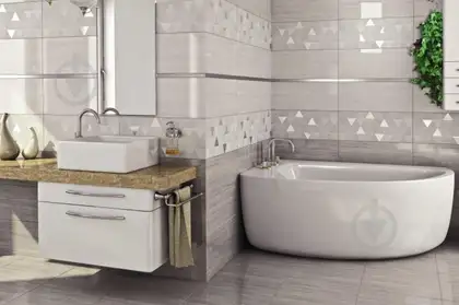Плитка стінова Sabuni Grey 25x60 код 7249 Ceramika Color (5906340497249) Плитка стінова Sabuni Grey 25x60 код 7249 Ceramika Color (5906340497249)