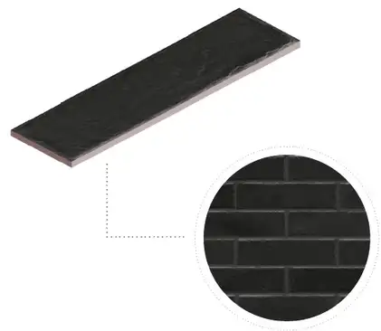 CERRAD Foggia Nero Плитка фасадна, чорна (5901779371917) CERRAD Foggia Nero Плитка фасадна, чорна (5901779371917)
