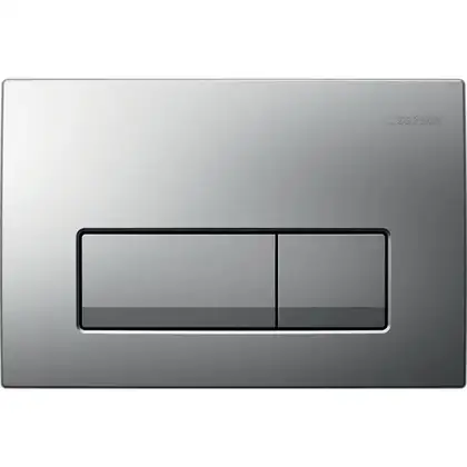 Geberit DELTA 51 смывная клавиша, двойной смыв, пластик, хром матовый (115.105.46.1)