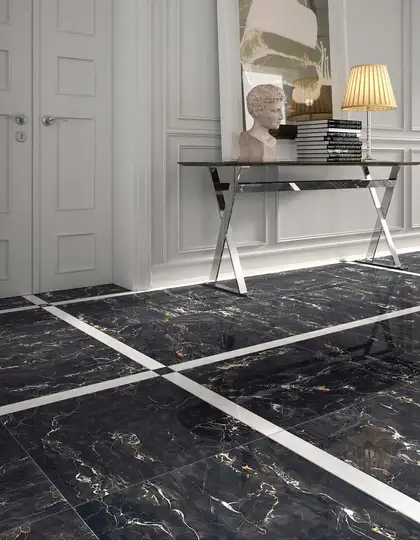Плитка керамогранітна Jewels Black Gold Luc JW 11 POL 600х600x9 Mirage