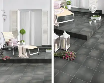 Сходинка з капіносом кутова Semir Grafit 33x33 код 2148 Ceramika Paradyz (Z---330X330-1-SEMI.GTKN)