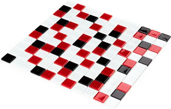 Мозаїка GM 4007 C3 Black-Red M-White 300x300x4 Котто Кераміка (GM 425007)