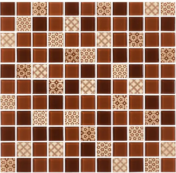 Мозаїка GM 4054 C3 Brown D-Brown M-Structure 300x300x4 Котто Кераміка (GM 425054)