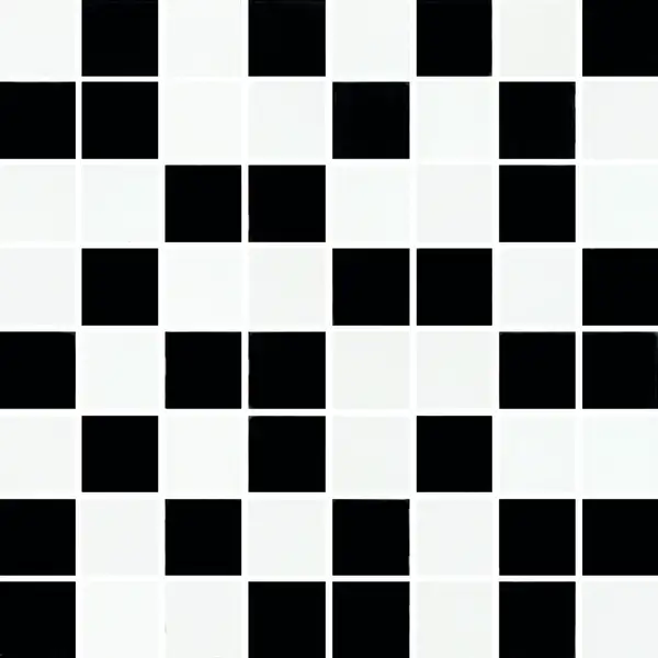 Мозаїка Чорно-біла 25x25 код 4439 Ceramika Color (5900652634439)