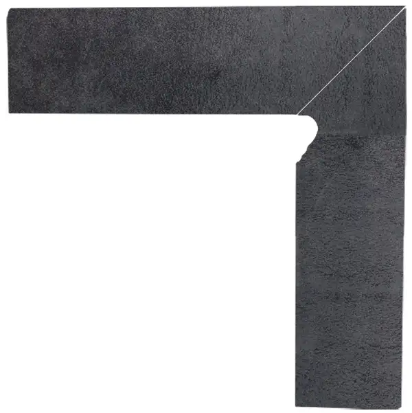 Цоколь Bazalto Grafit Правий 2 ел 8,1x30 код 5410 Ceramika Paradyz (Z---081X300-1-BAZA.GTPR-C)
