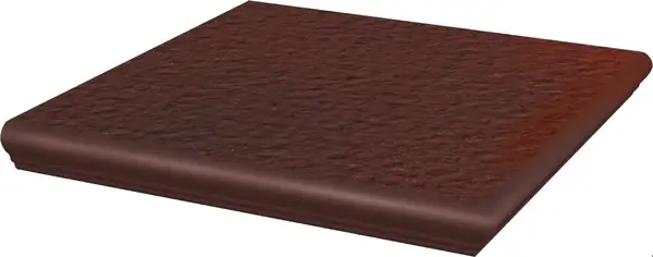 Сходинка з капіносом кутова Cloud Brown STR 33x33 код 7731 Ceramika Paradyz (Z---330X330-1-CLOU.BRKN)