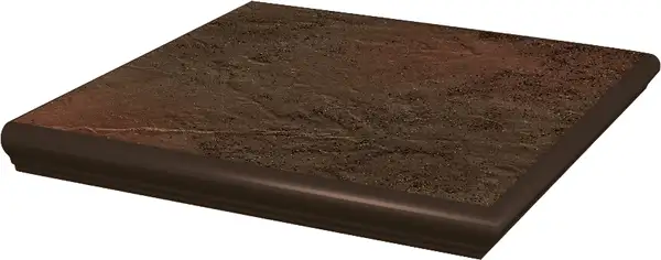 Сходинка з капіносом кутова Semir Brown 33x33 код 0205 Ceramika Paradyz (Z---330X330-1-SEMI.BRKN)