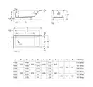 Ванна прямокутна Easy 170x75, Roca (A248192000/A248622000)