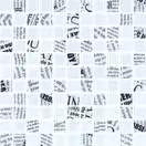 KOTTO Мозаїка скляна GMP 0425013 С2 print 12/white mat 300x300 (кубик 2,5х2,5) Кераміка Лео УКРАЇНА