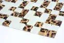 KOTTO Мозаїка скляна GMP 0825044 С2 print 41/white mat 300x300 (кубик 2,5х2,5) Кераміка Лео УКРАЇНА