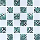 KOTTO Мозаїка скляна GMP 0848024 СC print 24/ral 7047 300x300 (кубик 4,8х4,8) Кераміка Лео УКРАЇНА