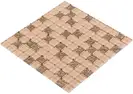 KOTTO Мозаїка GM 8003 C2 Beige gold S1/Beige white/  300 х 300 х 8   ( 25 х 25 ) Кераміка Лео, Україна (GM 825003)