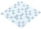 Мозаїка GM 8015 C2 Silver S5-White 300x300x8 Котто Кераміка (GM 825015)