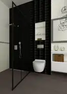 Мозаїка пресована Універсальна Nero Romb Hexagon 20,4x23,8 код 1832 Ceramika Paradyz (M-P-204X238-1-UNIW.NEROHE)