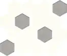 Мозаїка пресована Універсальна Bianco Hexagon Mix 22x25,5 код 1894 Ceramika Paradyz (M-P-220X255-1-UNIW.BIHEMX)