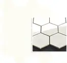 Мозаїка пресована Універсальна Bianco Hexagon 22x25,5 код 1887 Ceramika Paradyz (M-P-220X255-1-UNIW.BIHE)