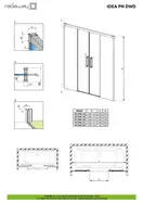 Шторка для ванни Idea Black PN DWD 170, RADAWAY (10004170-54-01)