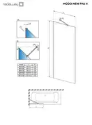 Шторка для ванни Modo New PNJ II 60, RADAWAY (10006060-01-01)