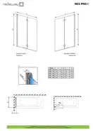 Шторка для ванни NES PND I 100 ліва, RADAWAY (10010100-01-01L)