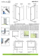 Душові двері NES KDJ II 110 праві, RADAWAY (10032110-01-01R)