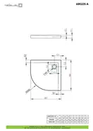 Душовий піддон Argos A 100x100 см, RADAWAY (4AA1010-01)