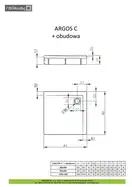 Душовий піддон зі з'ємною панеллю Argos C 90x90 см, RADAWAY (4ACN99-02)
