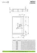 Душовий піддон зі з'ємною панеллю Argos D 150x90 см, RADAWAY (4ADN915-02)