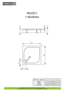 Radaway Delos C Душевой поддон, 90x90 см (4C99170-03)