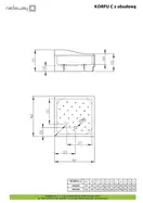 Radaway Korfu C Душовий піддон 90x90 см, білий (4C99400-03)