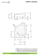 Radaway Korfu E Душевой поддон 100x80 см, правый (4E81400-03R)