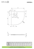 Душовий піддон Kyntos A 100x100 см white, RADAWAY (HKA100100-04)