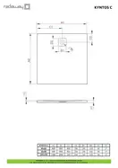 Душовий піддон Kyntos C 100x100 см Black, RADAWAY (HKC100100-54)