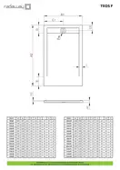 Radaway Teos F Душевой поддон 120x100, белый (HTF120100-04)