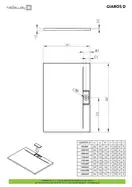 Душовий піддон Giaros D 110x90 см, RADAWAY (Mkgd1190-03)