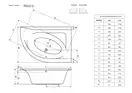 Панель до ванни ліва Мistra 150 L, RADAWAY (OBC-00-150X100L)