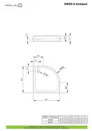 Душовий піддон Siros A Compact 80x80 см, RADAWAY (SBA8817-2)