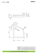 Душовий піддон Siros A 90x90 см, RADAWAY (SBA9917-1)