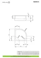 Душовий піддон Naxos A 90x90 см, RADAWAY (SBA9941-1)