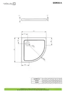 Душовий піддон Doros A 80x80 см, RADAWAY (SDRA8080-01)